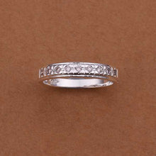 silver ringsilver plated jewelry ringinlaid stone Rings Nickle Free 239 ELY