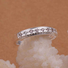 silver ringsilver plated jewelry ringinlaid stone Rings Nickle Free 239 ELY