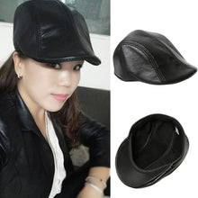 Men Women Flat Cap Visor Cap Beret Flat Leather Cap 1STL ELY