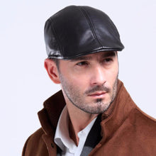 Men Women Flat Cap Visor Cap Beret Flat Leather Cap 1STL ELY