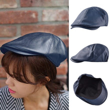 Men Women Flat Cap Visor Cap Beret Flat Leather Cap 1STL ELY