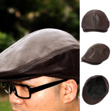 Men Women Flat Cap Visor Cap Beret Flat Leather Cap 1STL ELY