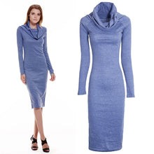 Shoulder Off Dress Blue Women Vestidos Long Sleeve Knitting Sexy Dress Vestido De Festa Bodycon Slim Dress ELY