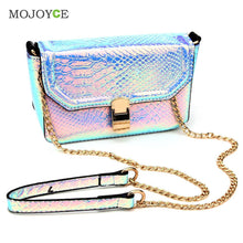 Vintage Chain Women Leather Handbags Crossbody Satchel Women Messenger Bags Serpentine Pattern Women Bags Bolsa Feminina ELY