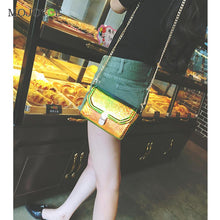 Vintage Chain Women Leather Handbags Crossbody Satchel Women Messenger Bags Serpentine Pattern Women Bags Bolsa Feminina ELY