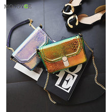 Vintage Chain Women Leather Handbags Crossbody Satchel Women Messenger Bags Serpentine Pattern Women Bags Bolsa Feminina ELY