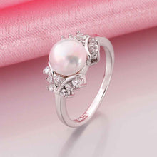 bijuterias wedding ring crystal simulated pearl charms jewellry womens rings NPLR 15 ELY