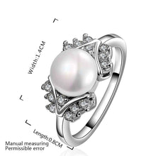 bijuterias wedding ring crystal simulated pearl charms jewellry womens rings NPLR 15 ELY