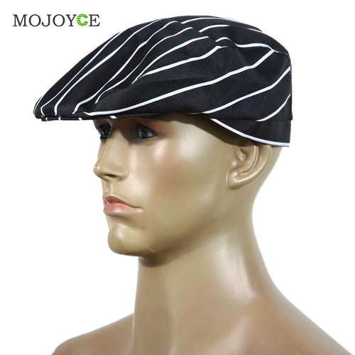 el Restauran Cloth Plaid Striped Plain Chef Cook Hat Party Uniform Beret Plaid Striped Plain Kitchen Cooking Hat ELY