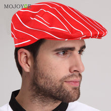 el Restauran Cloth Plaid Striped Plain Chef Cook Hat Party Uniform Beret Plaid Striped Plain Kitchen Cooking Hat ELY
