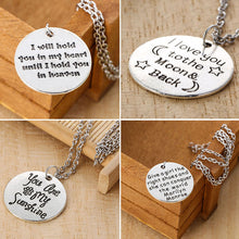 I Love You To The MoonBack Commemorate Festival Valentine's Day Necklace Jewelry for Lover's Gift 1STL ELY