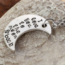I Love You To The MoonBack Commemorate Festival Valentine's Day Necklace Jewelry for Lover's Gift 1STL ELY