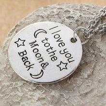 I Love You To The MoonBack Commemorate Festival Valentine's Day Necklace Jewelry for Lover's Gift 1STL ELY