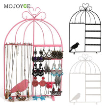 Iron Wall Jewelry Earring Organizer Hanging Holder Necklace Display Stand Rack ELY