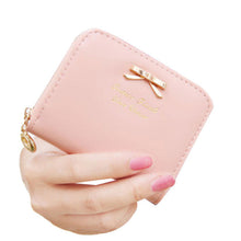 Korea Faux Leather Women Wallets Multi-Cards Position Short Zipper Purse Wallet Card Holder Handbag Day Clutches ELY