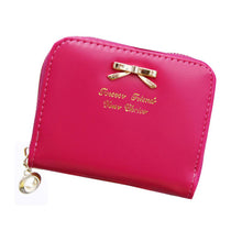 Korea Faux Leather Women Wallets Multi-Cards Position Short Zipper Purse Wallet Card Holder Handbag Day Clutches ELY