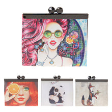 Korean Women Girl Graffiti Printed Purse Printing Crown Wallet Card Holder PU Leather Cartoon Wallet Purse Clutch 1STL ELY