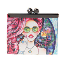 Korean Women Girl Graffiti Printed Purse Printing Crown Wallet Card Holder PU Leather Cartoon Wallet Purse Clutch 1STL ELY