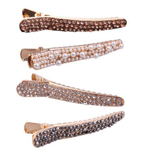 Korean Women Simple Imitation Pearl Rhinestone Hair Clip Barrette Bobby Pin 1STL ELY