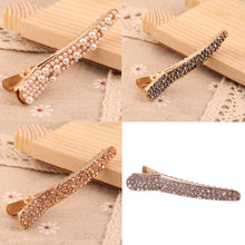 Korean Women Simple Imitation Pearl Rhinestone Hair Clip Barrette Bobby Pin 1STL ELY