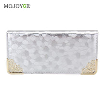 Kuxury Fasion Women Long Size Wallet PU Leather Bling Pattern Zipper Credit Purse Clucth Women Leather Handbag Bolsa Feminina ELY