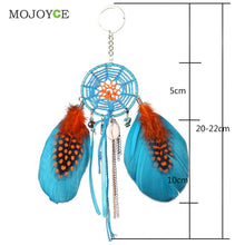 Lake Blue Dream with Feather Dreamcather Keyring Wall Hanging Decoration Key Chain Gift 1STL ELY