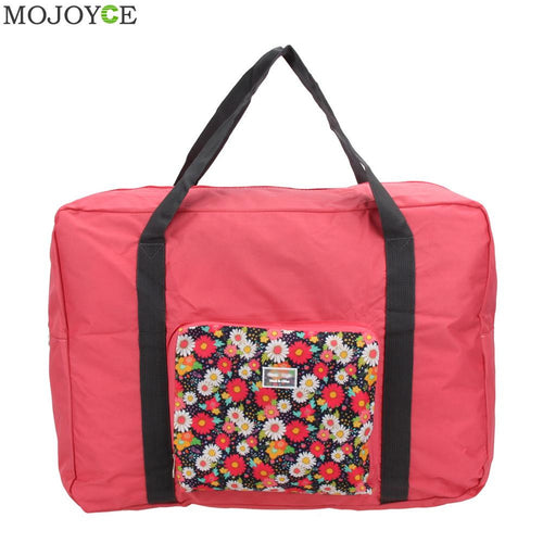 Large Capacity Treval Bag Foldable Waterproof Luggage Duffle Bag Floral Printing Handbag Organizer Tote Bolso Bolsa Feminina ELY