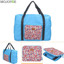 Large Capacity Treval Bag Foldable Waterproof Luggage Duffle Bag Floral Printing Handbag Organizer Tote Bolso Bolsa Feminina ELY