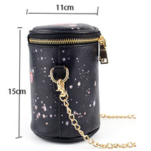 Leather Chain Women Bag Wood Stub Stump Barrel Handbags Bucket Cross Body Bags Women Messenger Bags Bolsa Bolsa Feminina 1STL ELY