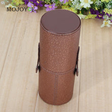 Leather Cosmetic Case Storage Makeup Bags Organizer Brush Tube Holder Cup 1STL ELY