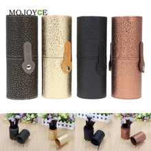 Leather Cosmetic Case Storage Makeup Bags Organizer Brush Tube Holder Cup 1STL ELY