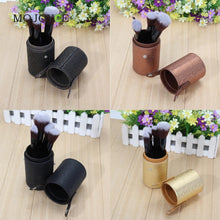 Leather Cosmetic Case Storage Makeup Bags Organizer Brush Tube Holder Cup 1STL ELY
