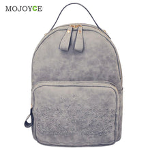Leisure Matte Leather Mochila Feminina Embroidery Abrasive Backpack Women School Bags for Teenagers Bagpack Bolsa Back Pack ELY