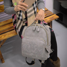 Leisure Matte Leather Mochila Feminina Embroidery Abrasive Backpack Women School Bags for Teenagers Bagpack Bolsa Back Pack ELY