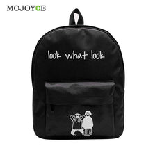 Letter Printing Canvas Backpack Women Korean Shoulder Bag Rucksack Bolsa Travel Satchel Preppy Style School Bag Mochila Feminina ELY