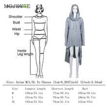 Long Style Women Pullover Hoodies Loose Sweatershirt Women Coat Jumper Rib Fabric Gray Hoodies Women Plus Size ELY