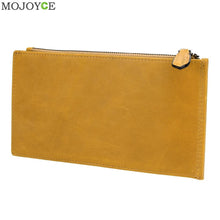 Long Zipper Cow Leather Wallet Purse Detachable Card Slots Pocket Leather Long Slim Men's Wallets Cow Leather Purses ELY