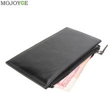 Long Zipper Cow Leather Wallet Purse Detachable Card Slots Pocket Leather Long Slim Men's Wallets Cow Leather Purses ELY