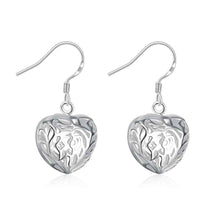 925 silver earing 925 silver jewelry Small Solid Heart earting 21 ELY