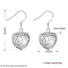 925 silver earing 925 silver jewelry Small Solid Heart earting 21 ELY
