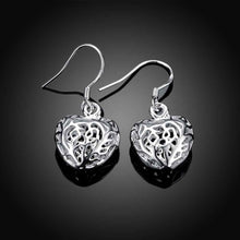 925 silver earing 925 silver jewelry Small Solid Heart earting 21 ELY