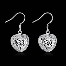 925 silver earing 925 silver jewelry Small Solid Heart earting 21 ELY