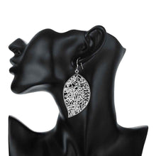 silver plated earing silver plated jewelry Leaf earring 128 ELY