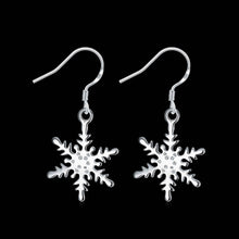 silver plated earing silver plated jewelry Snow Flower earting 3 2 ELY
