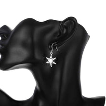 silver plated earing silver plated jewelry Snow Flower earting 3 2 ELY