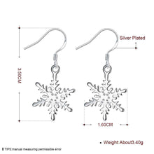 silver plated earing silver plated jewelry Snow Flower earting 3 2 ELY