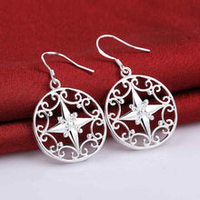 silver plated earing silver plated jewelry borth star earring 571 ELY