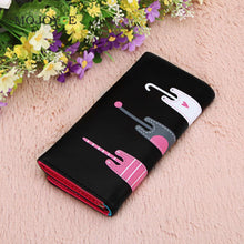 Lovely Candy Color PU Leather Wallet Women Cartoon Cat Printed Portfolio Wallet Women Luxury Brand Clutch Purse Card Holde 1STL ELY