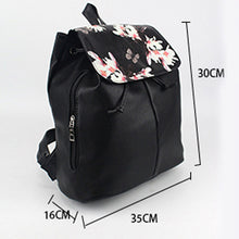 Lovely Floral Printing Leather Backpack Women Mochila Vintage School Bags for Teenagers Travel Mochila Feminina Bolsa 1STL ELY