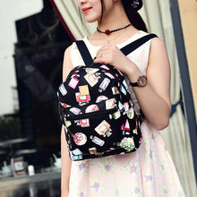 Lovely Scent Bottle Printing Leather Backpack Vintage Schoolbag for Teenagers Backpacks Women Mochila Feminina Satchel 1STL ELY
